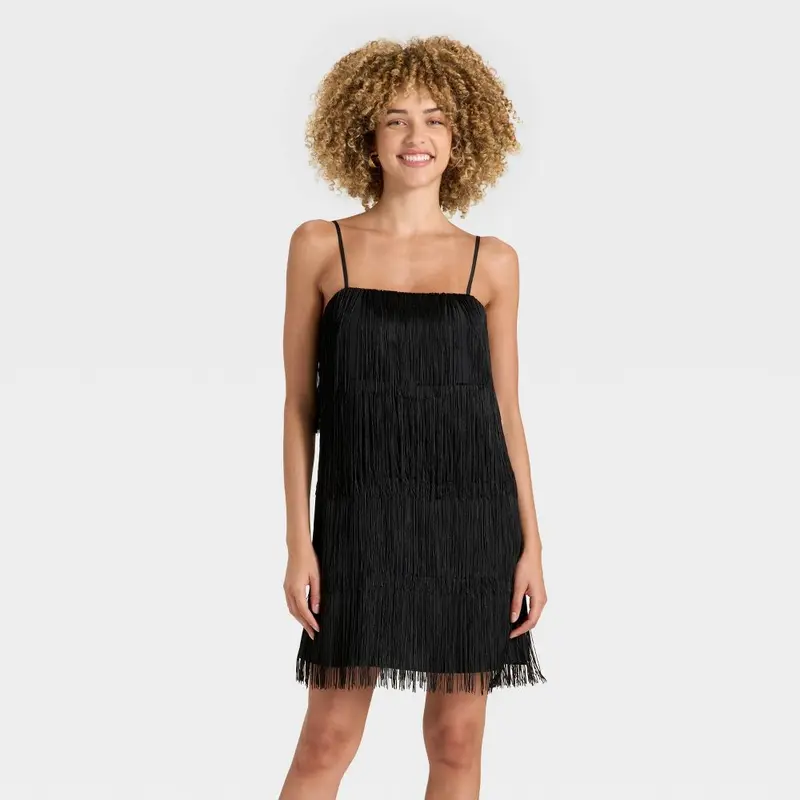 haven ivory fringe cutout mini dress - TikTok Shop