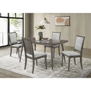 Onslow 59-inch Rectangular Dining Set Dark Brown