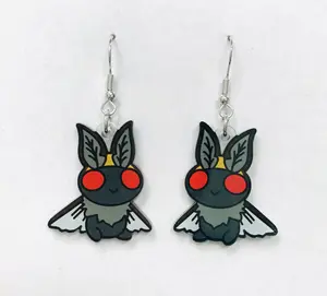 Mothman earrings