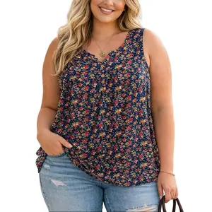 Plus Size Shirts for Women  Henley Sleeveless Summer Casual Tops Buttons Tees XL-4X