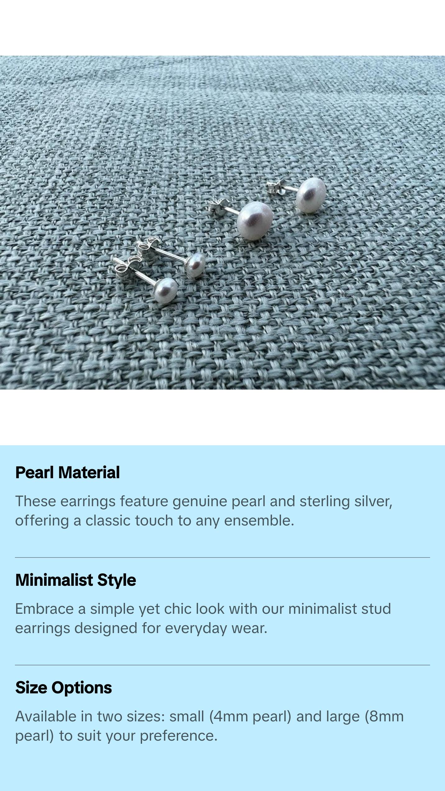 Pearl Stud Earrings