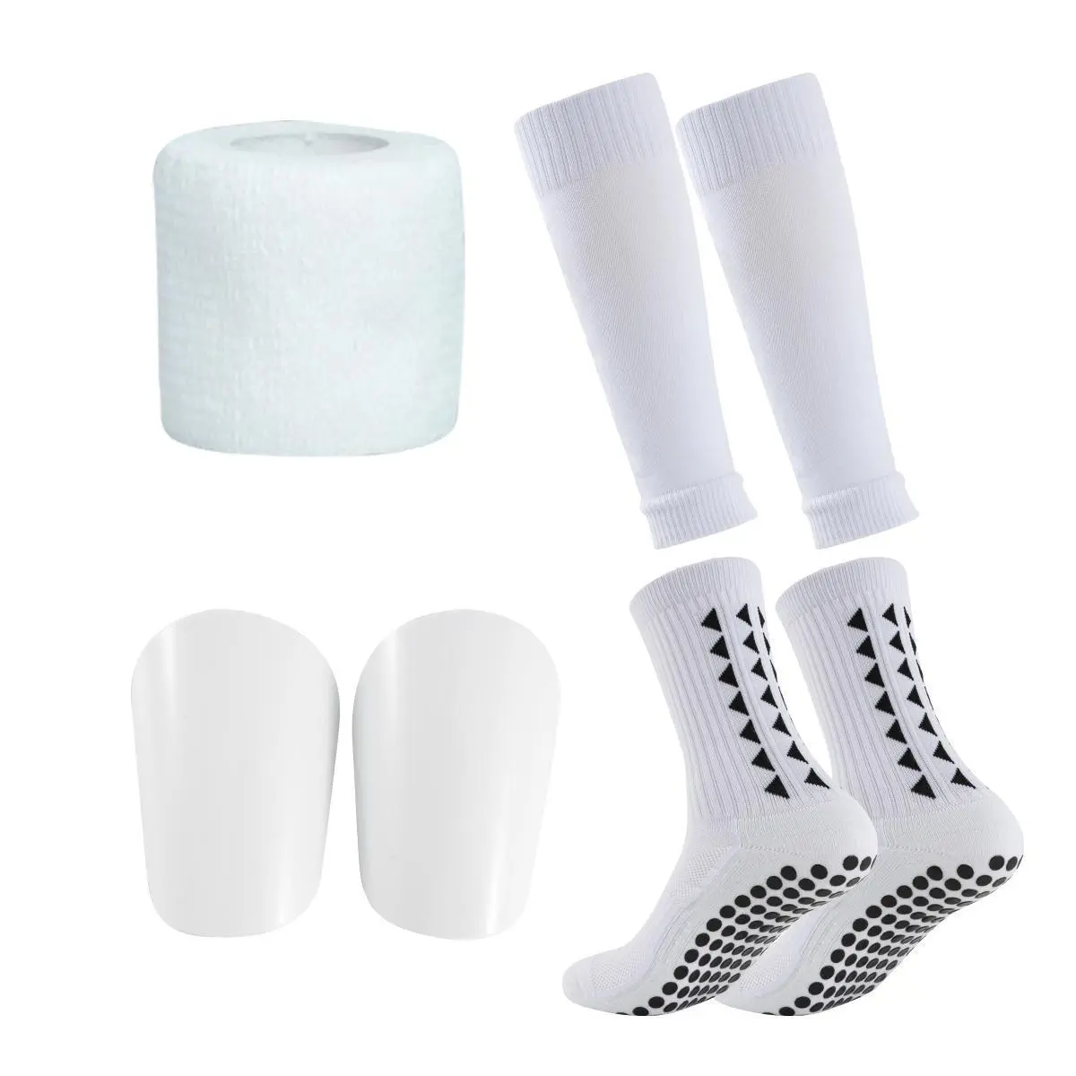 Anti-slip Football Socks and Protection Board Set, Non-slip Football Socks Soccer Shin Guards, Football Protective Set for Men & Women, Soccer Accessories White soccer stuff, football accessories, football stuff, soccer accessories,Gift
