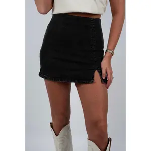 Come With Me Denim Skort