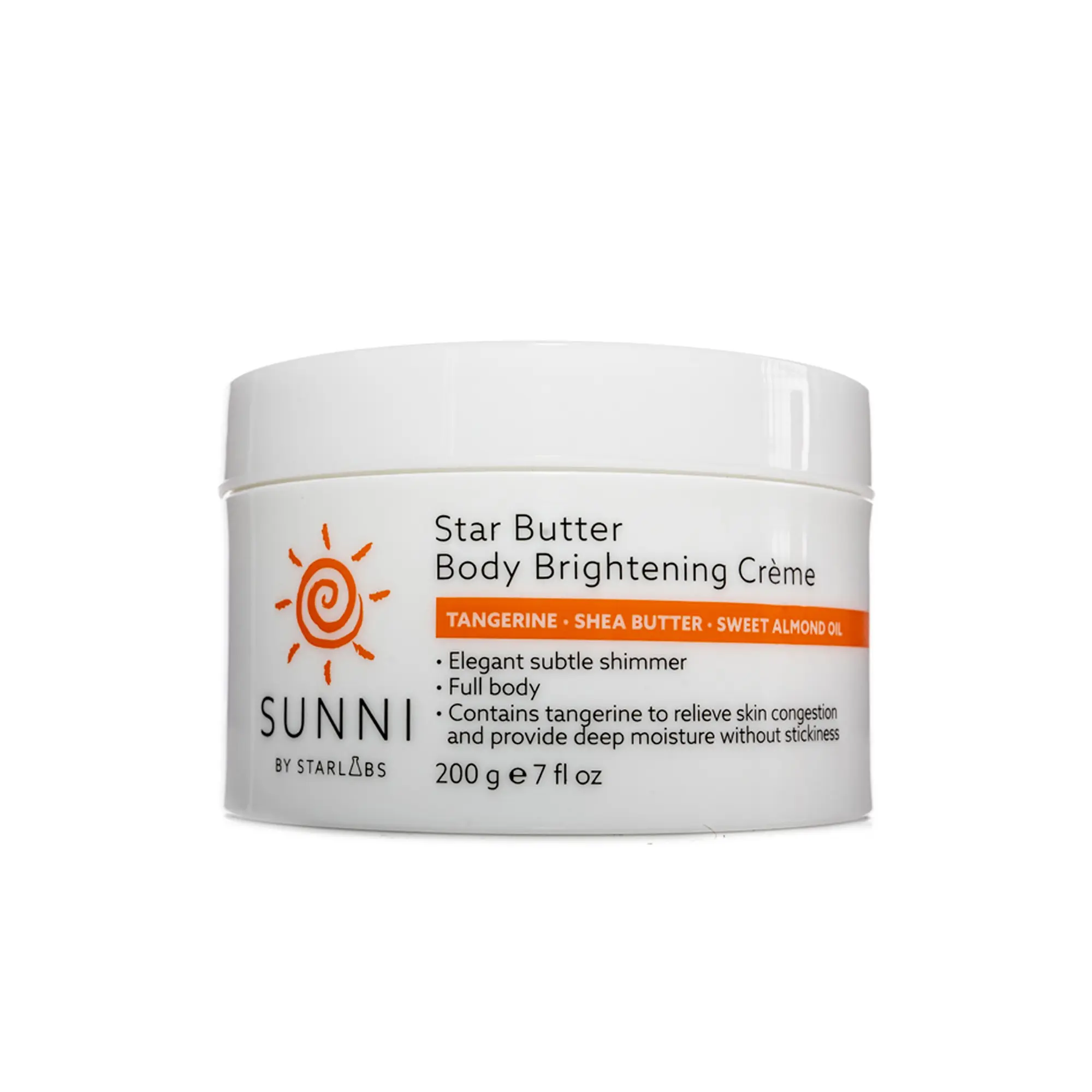StarLabs Beauty Star Butter Body Creme - Body Lotion for Women with Tangerine Peel Oil and Shea Butter - Nourishing Lotion - 7 oz