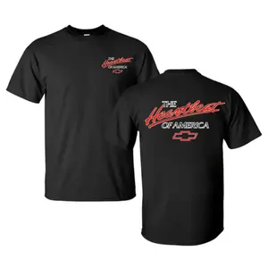 Chevrolet The Heartbeat of America Shirt, Classic Chevy Logo Graphic Tee, American Car Culture Apparel for Chevy Fans, Mechanics and Car Enthusiasts, Gift for Car Meets