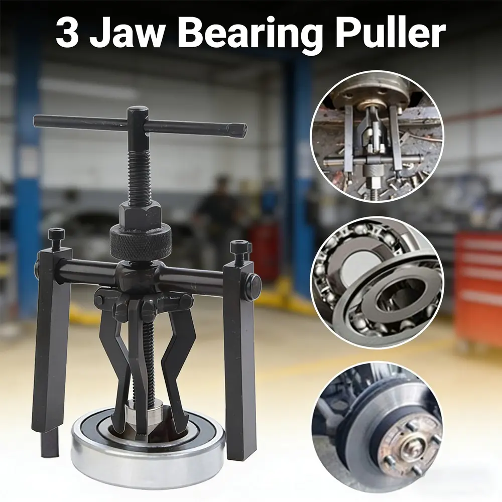 Bearing Puller, Car Inner Bearing Gear 3 Claw Puller, Handheld Tool for Automotive Repair, Automotive Repair Tools, Industrial & Machinery Maintenance