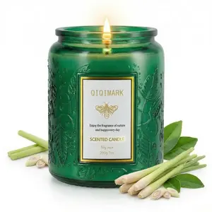 Citronella Candles Outdoor, Citronella Essential Oil Infusedfor Patio Camping Picnic Backyard Room, Burns 30 Hours