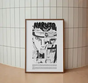 [Sale off up to 50%] [No frame, Free Ship] Akatsuki Manga Poster - Naruto Poster - Anime & Manga Aesthetic - Shinobi Rogue Ninja Digital High Quality Print Black And White - Wall Art Decor (No Frame)