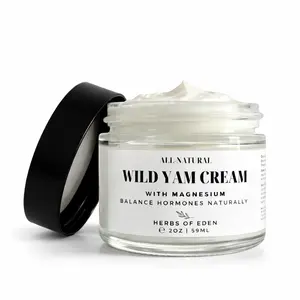 Organic Wild Yam Balancing Cream with Magnesium Ylang Ylang Frankincense & Clary Sage Comfort Moisturizer Gentle Skincare