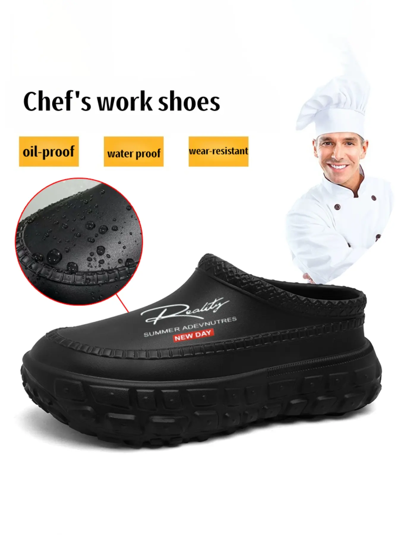 Unisex's Waterproof & Non-slip Platform Fashion Indoor Outdoor Slippers Slides, EVA Slippers, Lightweight Simple Slip on Shoes for Men & Women, Casual Comfortable Breathable Shoes for Daily Wear, Anti slip Slippers