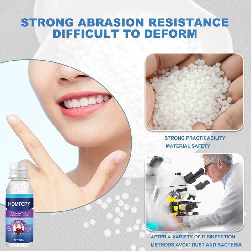 Moldable Dental Gel,Dentures Temporary Fillings,Temporary Tooth Filling,Denture Kit,Oral false tooth fake,Denture,Restoration Beads