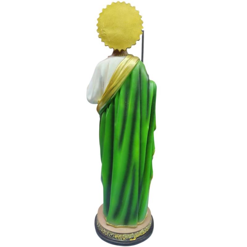 San Judas 20" Inches Tall Classic Brand New Statue with Green and Gold Accents Saint Jude Patron Saint Religious Decor