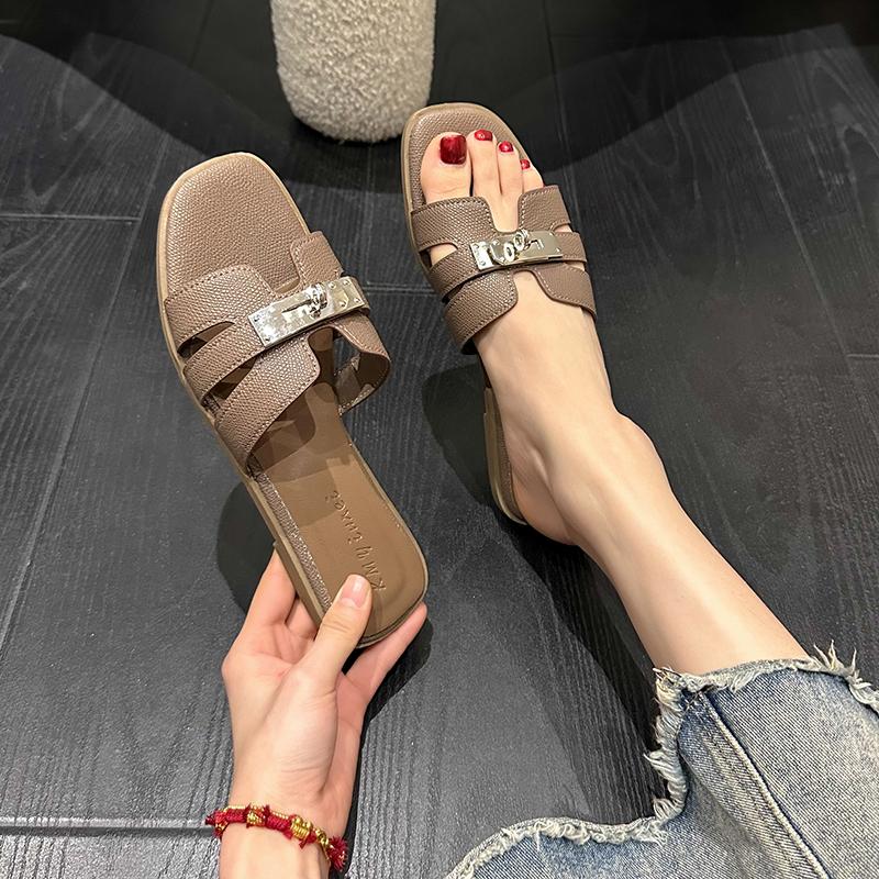 Mao Mao Women's Soft Furry Slippers 2025 Spring Autumn Round Toe Non-Slip Sole Adjustable Straps Elegant Home Wear Flipflop Girl Walking Shoes SpringStatements