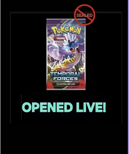 5 Temporal forces booster packs - Pokemon TCG