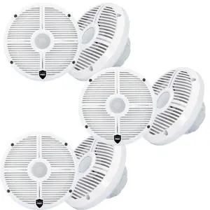 Wet Sounds - Three Pairs Of RECON 6 XW-W Recon Series 6.5" 60-Watt RMS Coaxial Speakers With White XW Grilles