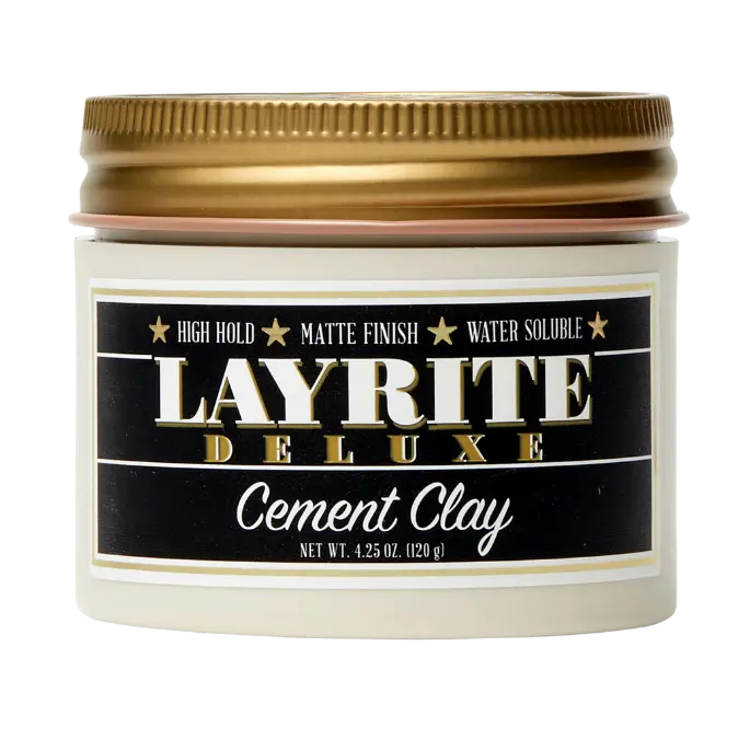 Layrite Deluxe Cement Clay 4.25oz Hair Styling Clay Long Lasting Hold