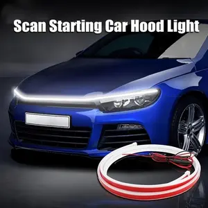 Universal Car LED Hood Light Strip 70 Inch White Dynamic Daytime Running Light