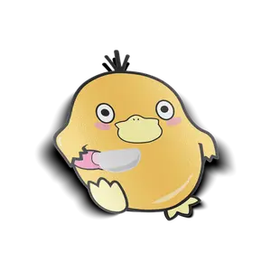 DUCKY WITH KNIFE VINYL STICKER