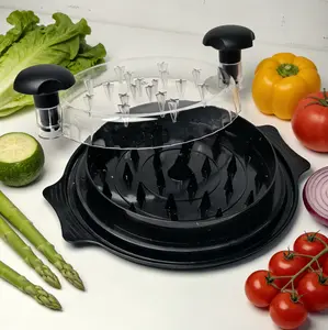 2026 Easter Gift, Large Chicken Shredder Tool with Visible Lid, Anti-Slip Ergonomic Handle, BPA Free Dishwasher Safe Kitchen Gadget for Family Cooking, Elegant Black Meat Shredder for Pork/Beef/Vegetables