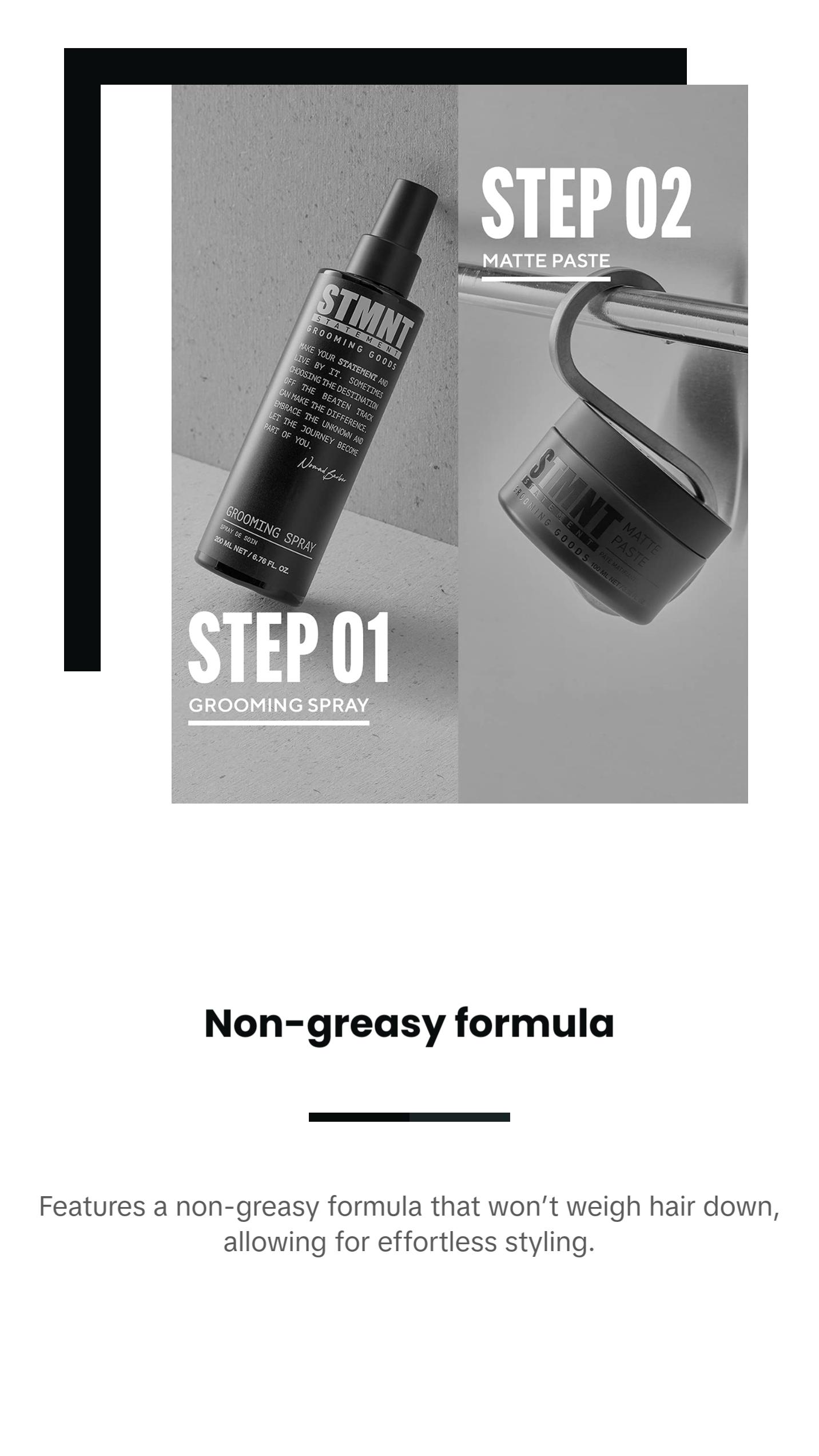 STMNT Styling Matte Paste - Texture & Volume - Natural Finish