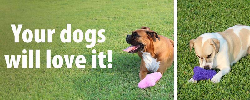 Jeffers Fuzzy Shapes Dog Toys with Squeakers, Assorted Colors