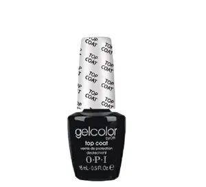 OPI Soak-Off GelColor Top Coat Nail Polish GC030 15 ml 0.5 oz High-Gloss Long-Lasting Fast Curing Professional Grade