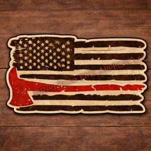 Fire flag sticker