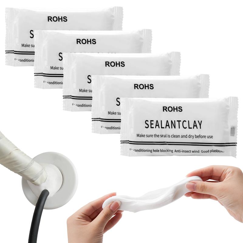 5PCS Wall Hole Repair Kit – Waterproof Sealant Mastic Putty for Quick Fix, Air Conditioning & Drain Holes, Durable, Easy-to-Apply Mending Mud for Home Repair, Wall Crack Filling & Leak Sealing