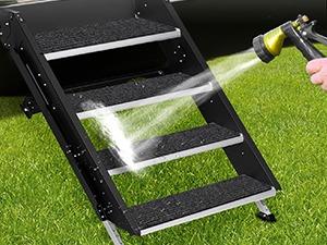 Nilight RV Step Covers 4 Pack 24 x 7.5 inches, Non Slip Camper Steps RV Step Rug with Hook & Loop Works on Electrical & Manual RV Stairs Carpet Rug for Mobile Home Camper Trailers Steps Outside, Gray Nilight RV Step Covers 4 Pack 24 x 7.5 inches, Non Slip Camper Steps RV Step Rug with Hook & Loop Works on Electrical & Manual RV Stairs Carpet Rug for Mobile Home Camper Trailers Steps Outside, Gray