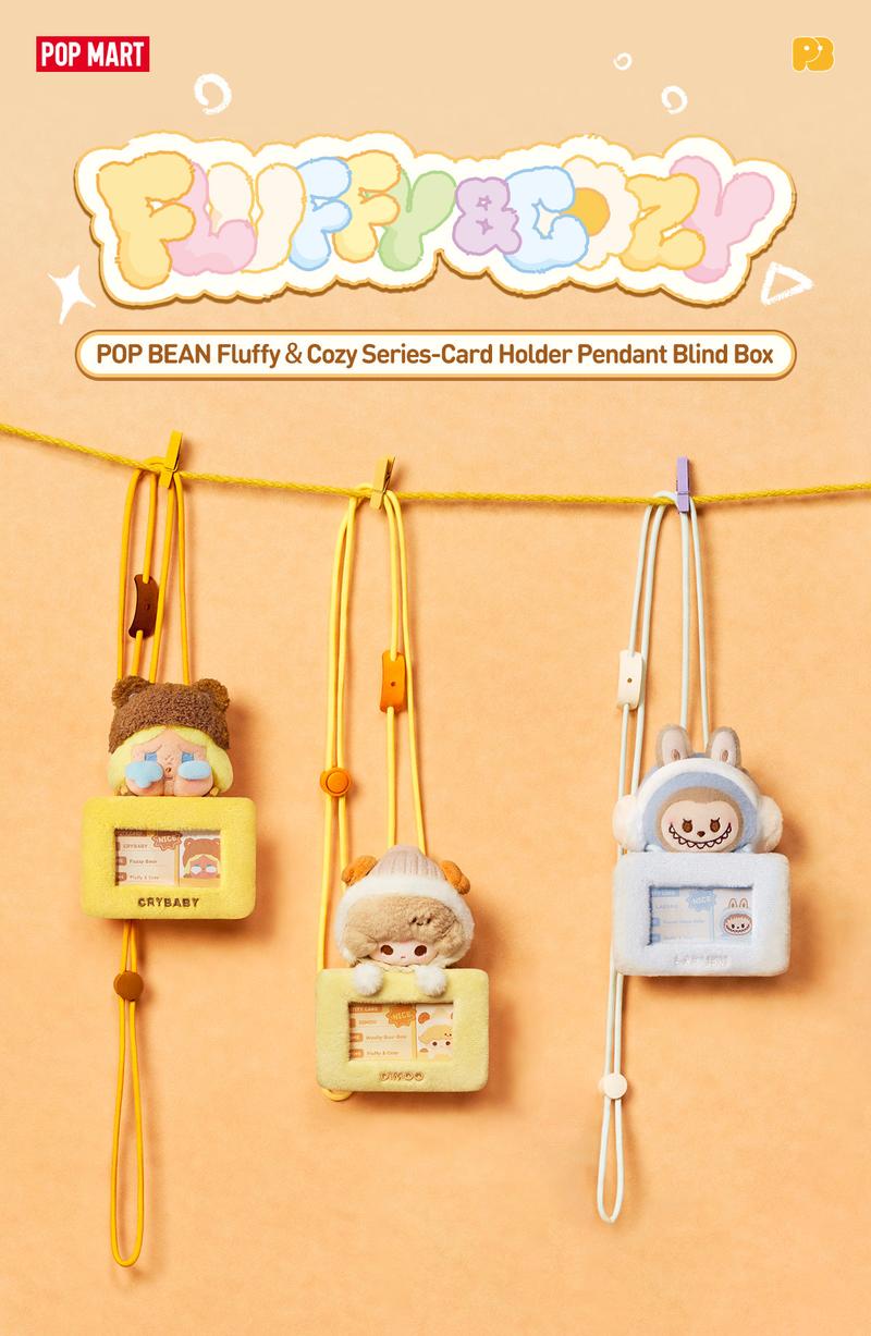 POP MART POP BEAN Fluffy & Cozy Series-Card Holder Pendant Blind Box