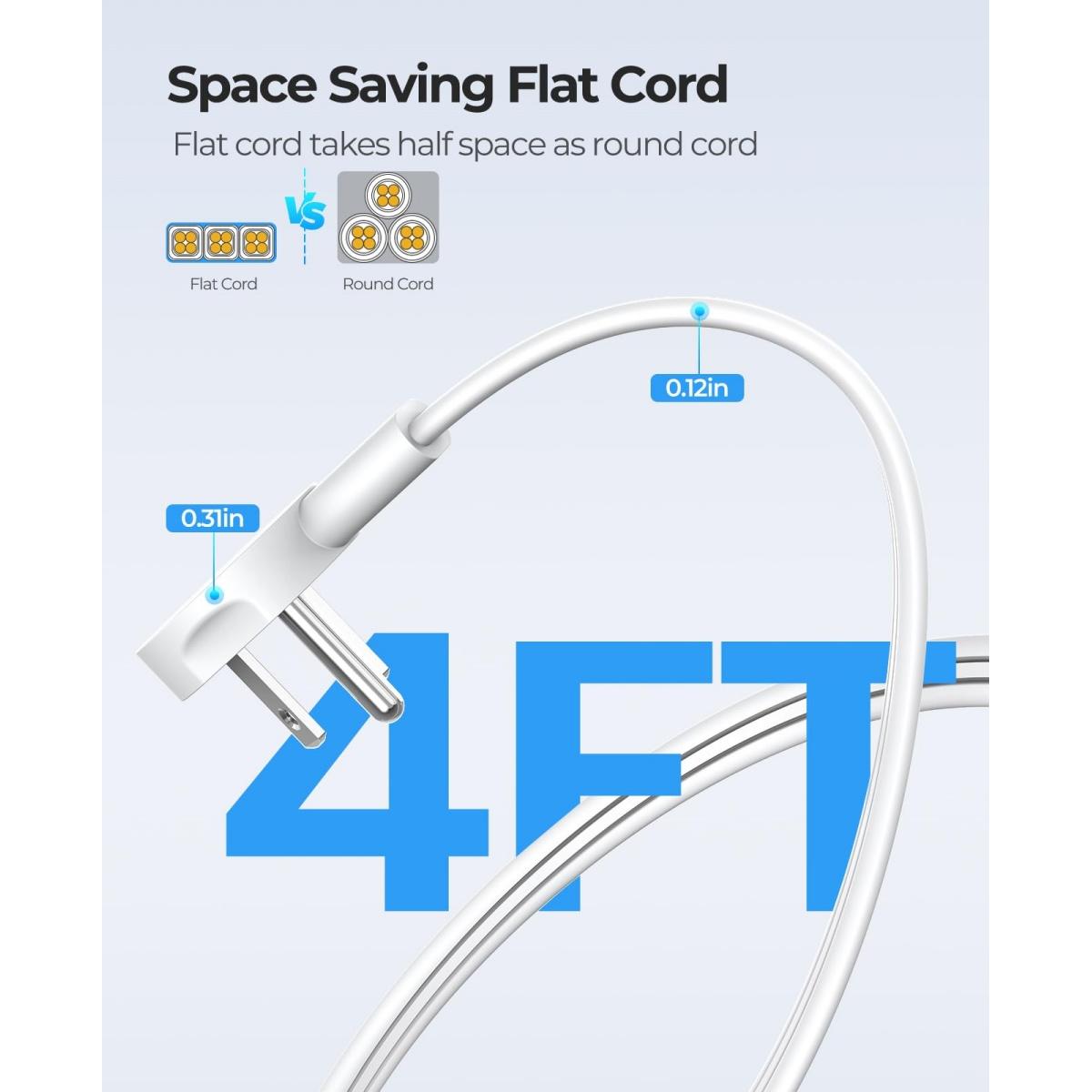 ORICO Travel Power Strip, Travel Essentials, Travel Extension Cord with 3 Outlets 3 USB Ports, 4FT Wrapped Around Extension Cord for Travel Cruise Ship Beach Vacation Essentials White-OR ORICO Travel Power Strip, Travel Essentials, Travel Extension Cord with 3 Outlets 3 USB Ports, 4FT Wrapped Around Extension Cord for Travel Cruise Ship Beach Vacation Essentials White-OR