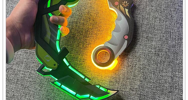 New Gift Role-Playing Prop: Fearless Rechargeable Glowing Weapon Model Contract - Claw Knife/Cool Toy Knife Champion Edition, 2026 Gamer Gift Collectible Prop Toy