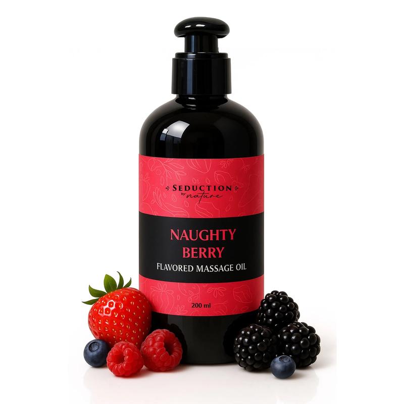 Naughty Berry Flavored Massage Oil