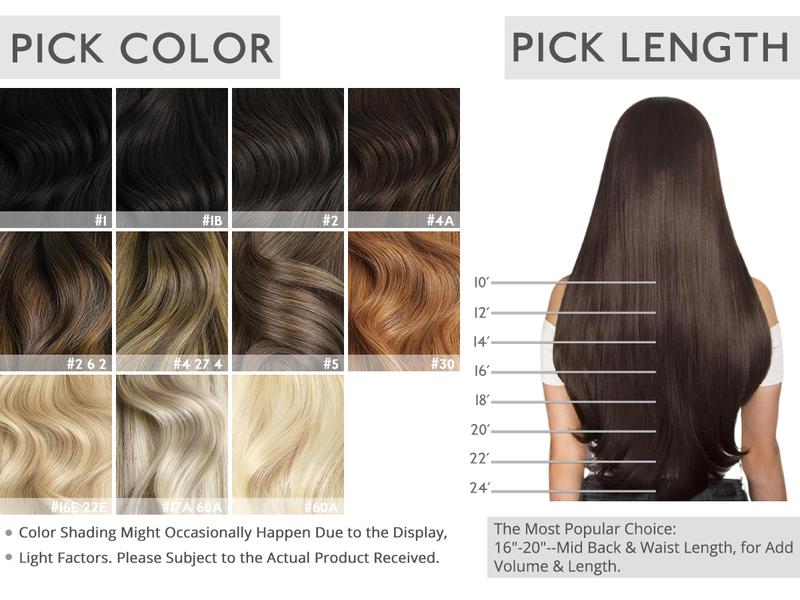 WENNALIFE Invisi Edge Clip in Hair Extensions Seamless Invisible Natural Straight Real Human Hair Chocolate Brown to Caramel Blonde