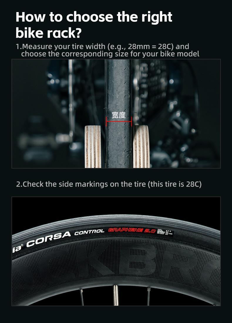 ROCKBROS Bike Stand Bicycle Parking Rack For 23-30/700C Support Wooden Bracket Bike Support Rack Wheel Holder