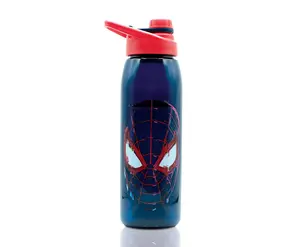 Marvel Spider-Man Miles Morales Plastic Water Bottle | Holds 28 Ounces
