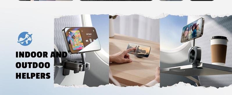 LISEN Magnetic Travel Phone Holder for MagSafe iPhones | Foldable Clip Stand for Cruises & Vacations Gifts for Women