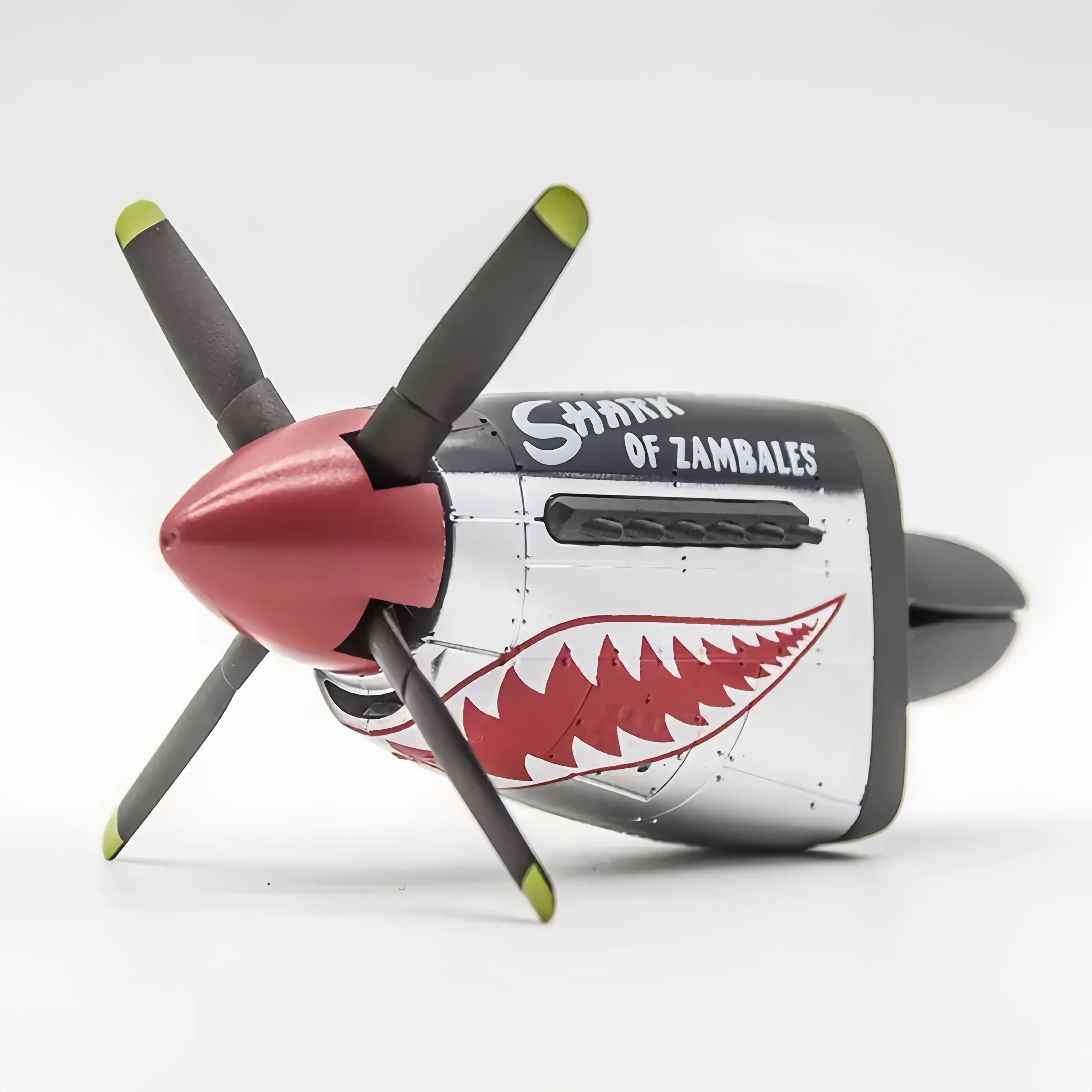 P-51 "Shark of Zambales" Car Air Freshener with Spinning Propeller & Vent Clip, Cool Car Stuff, Automotive Interior Accessory, Unique Aviation Gift for Pilots & History Buffs, Car Fragrance, Cars Accessories