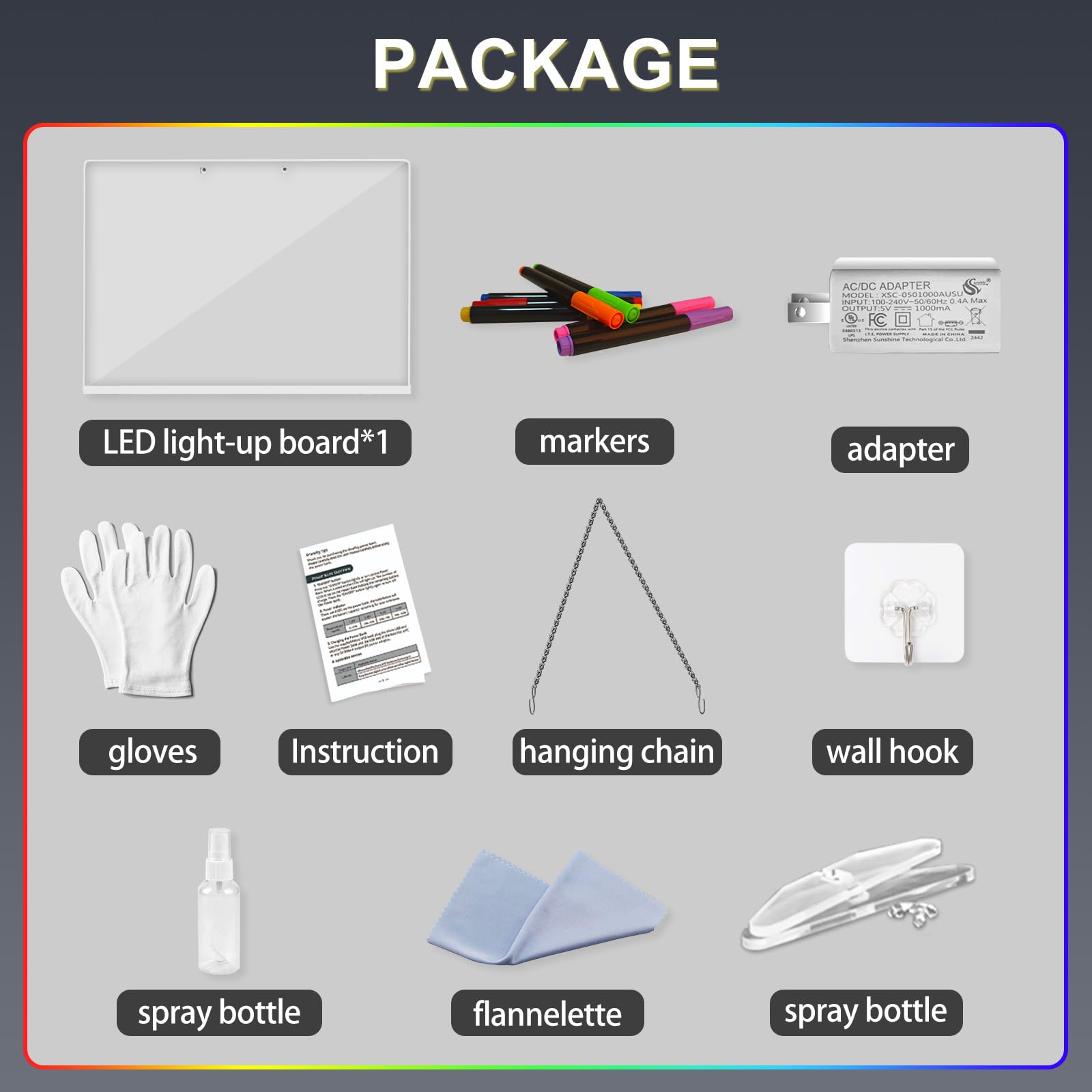 13"X10" LED Note Board with Colorful Lights, Drawing Board for Kids & Teens, Doodle Glow Board with 4 Modes, Light Up Dry Erase Board with Stand, 7 Markers & Spray Bottle, Gift Idea, Creative Play Boost Productivity Diamond Painting 13"X10" LED Note Board with Colorful Lights, Drawing Board for Kids & Teens, Doodle Glow Board with 4 Modes, Light Up Dry Erase Board with Stand, 7 Markers & Spray Bottle, Gift Idea, Creative Play Boost Productivity Diamond Painting