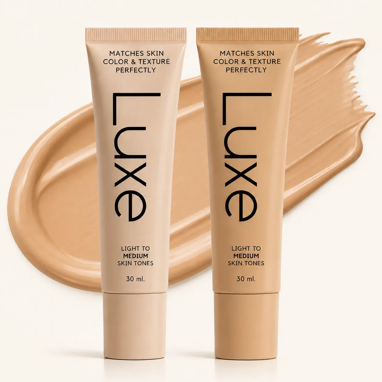 Color Changing Foundation Makeup, Lightweight Tone-Adapting Liquid Formula with Buildable Coverage and Natural Dewy Finish, Light-Medium or Medium-Deep, 30 mL