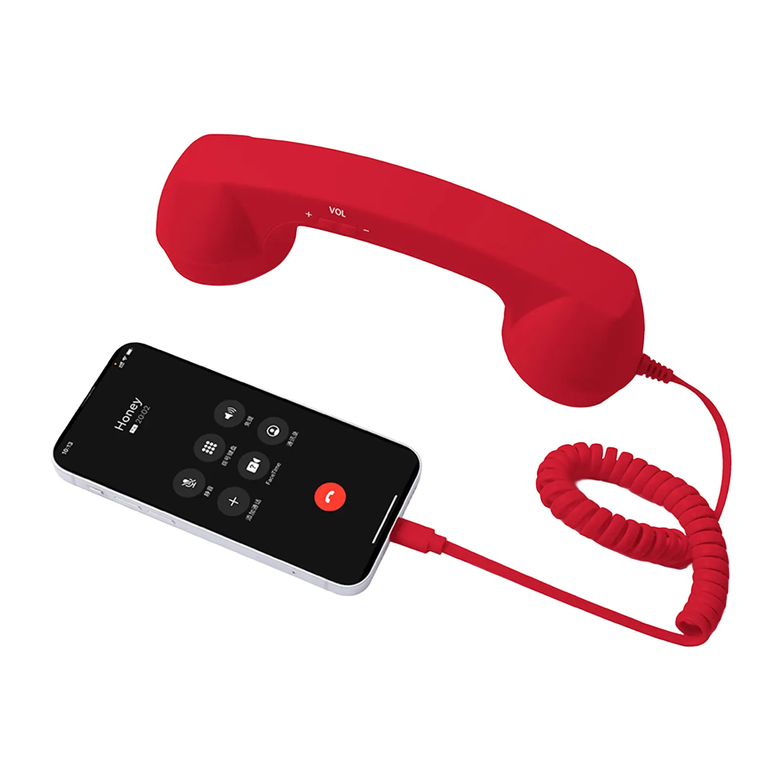 Wired Type-C Mobile Calls Telephones Receiver Antique Style Call Accessory Plug Play Clear Calls Handset Headset Companion