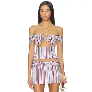 Tiger Mist Haze Twist Top in Multi