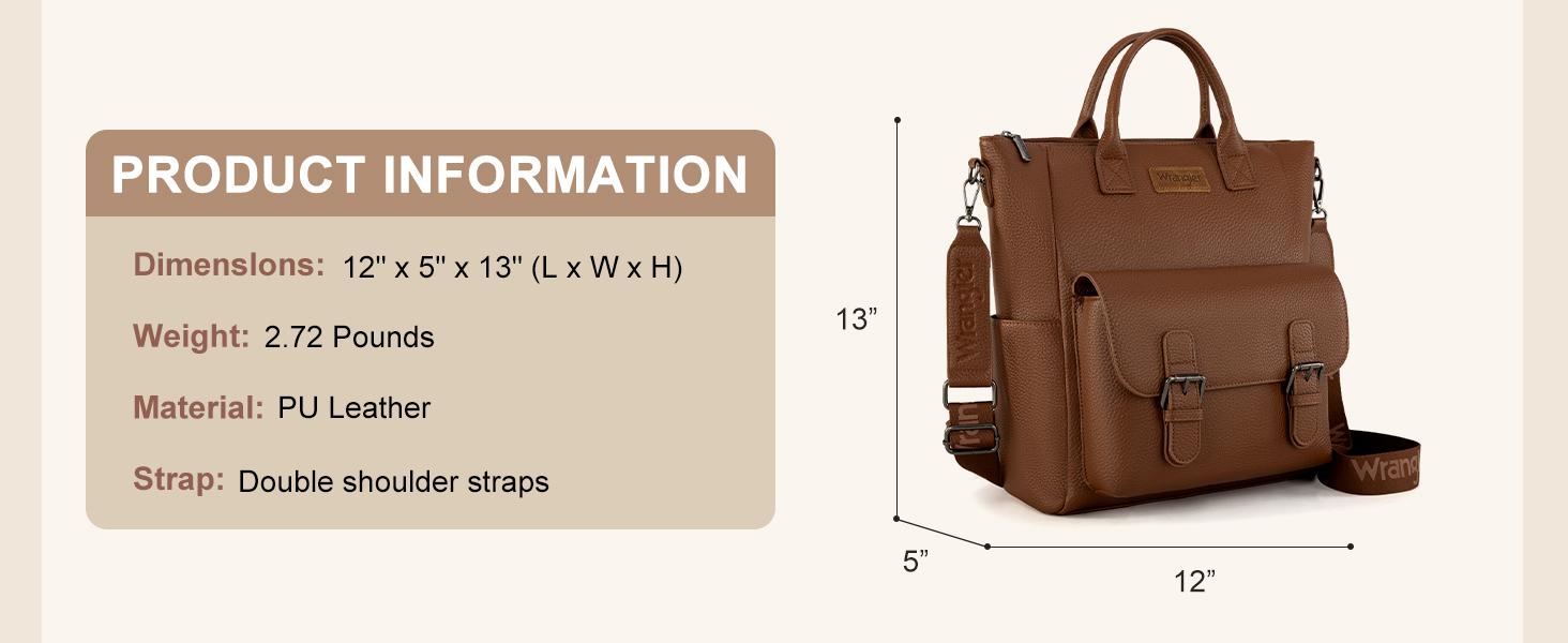 Wrangler Backpack Purse for Women Small Convertible Backpack Tote Bag with Removable Shoulder Strap for Travel