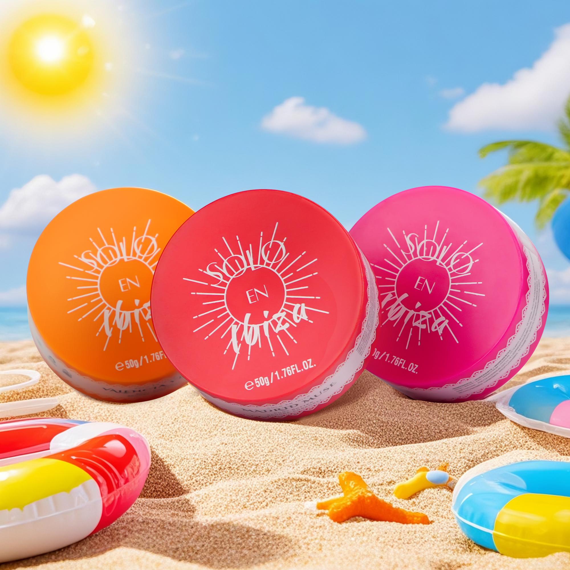 Solo En Ibiza 3pcs Body Butter Set 50g/1.76oz Madrid Muse Valencia Vibes Marbella Scents Cosmetic Moisturizers Skin Repair