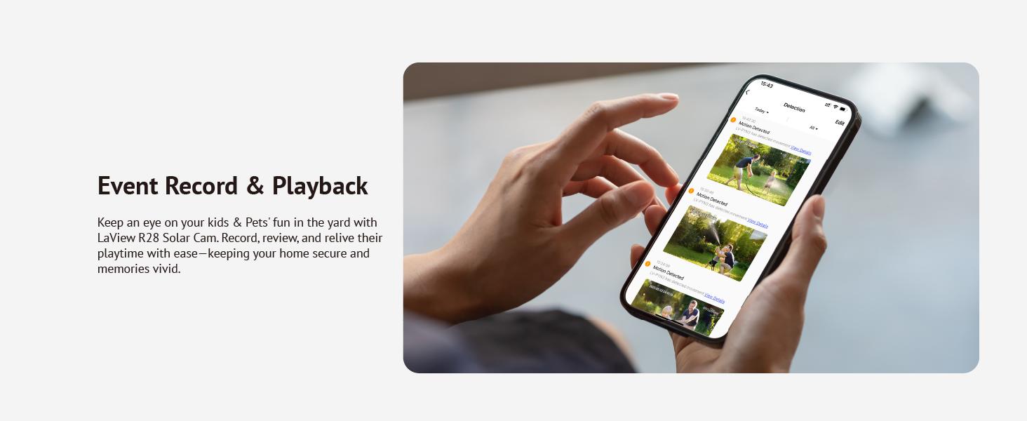 LaView 2K 3MP Solar Security Cameras Wireless Outdoor, Cameras for Home Security, 360° Pan & Tilt Home Security Cameras, IP65 Outdoor Camera, Color Night Vision, Two-Way Audio, Compatible with Alexa