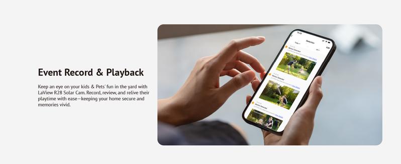 LaView 2K 3MP Solar Security Cameras Wireless Outdoor, Cameras for Home Security, 360° Pan & Tilt Home Security Cameras, IP65 Outdoor Camera, Color Night Vision, Two-Way Audio, Compatible with Alexa