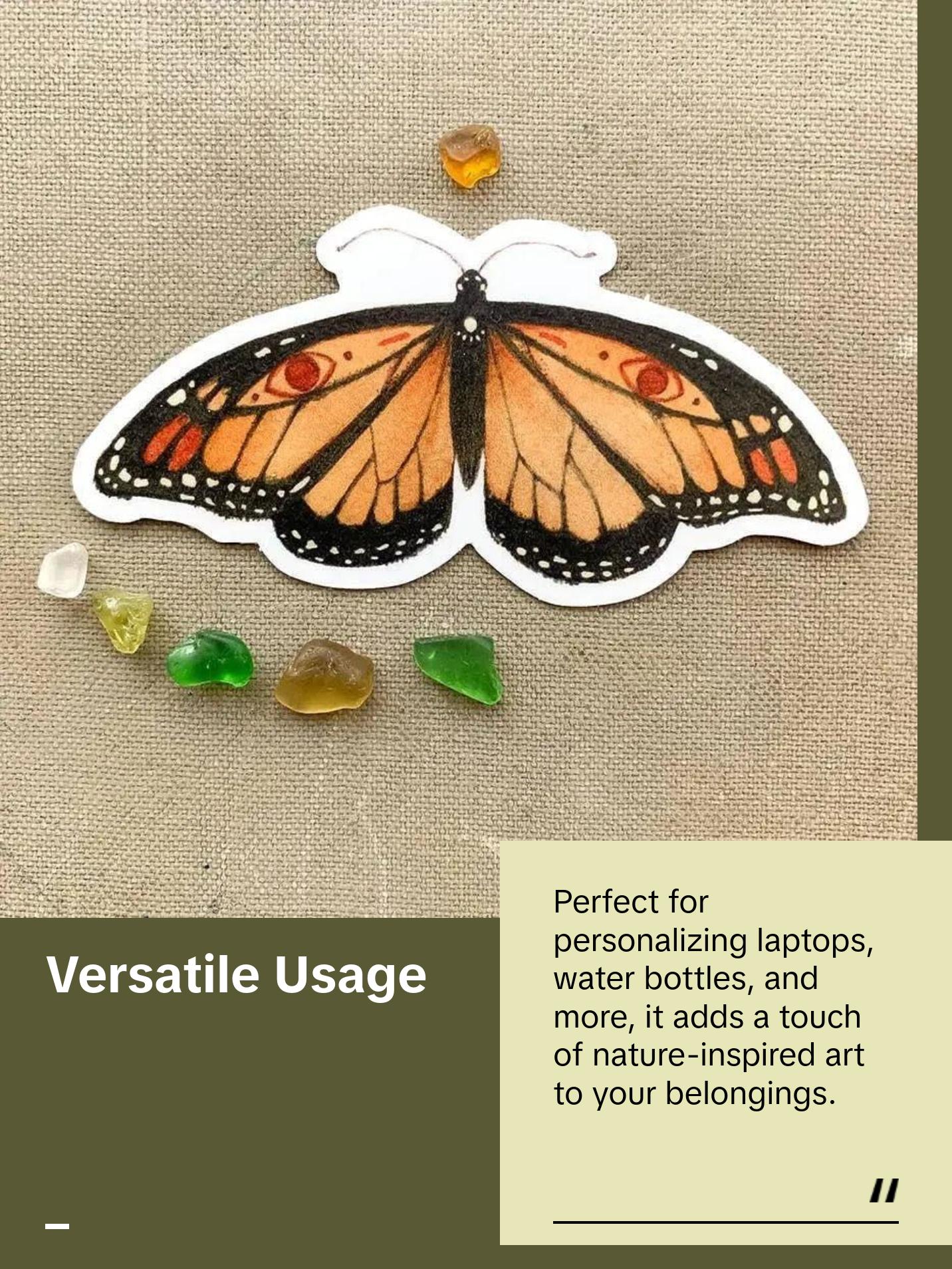 Monarch Butterfly Sticker