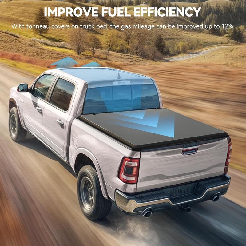 [Fit 2014-2018 Chevrolet Silverado GMC Sierra 1500] 5.8 Ft Bed, Soft Tri-Fold Truck Bed Cover