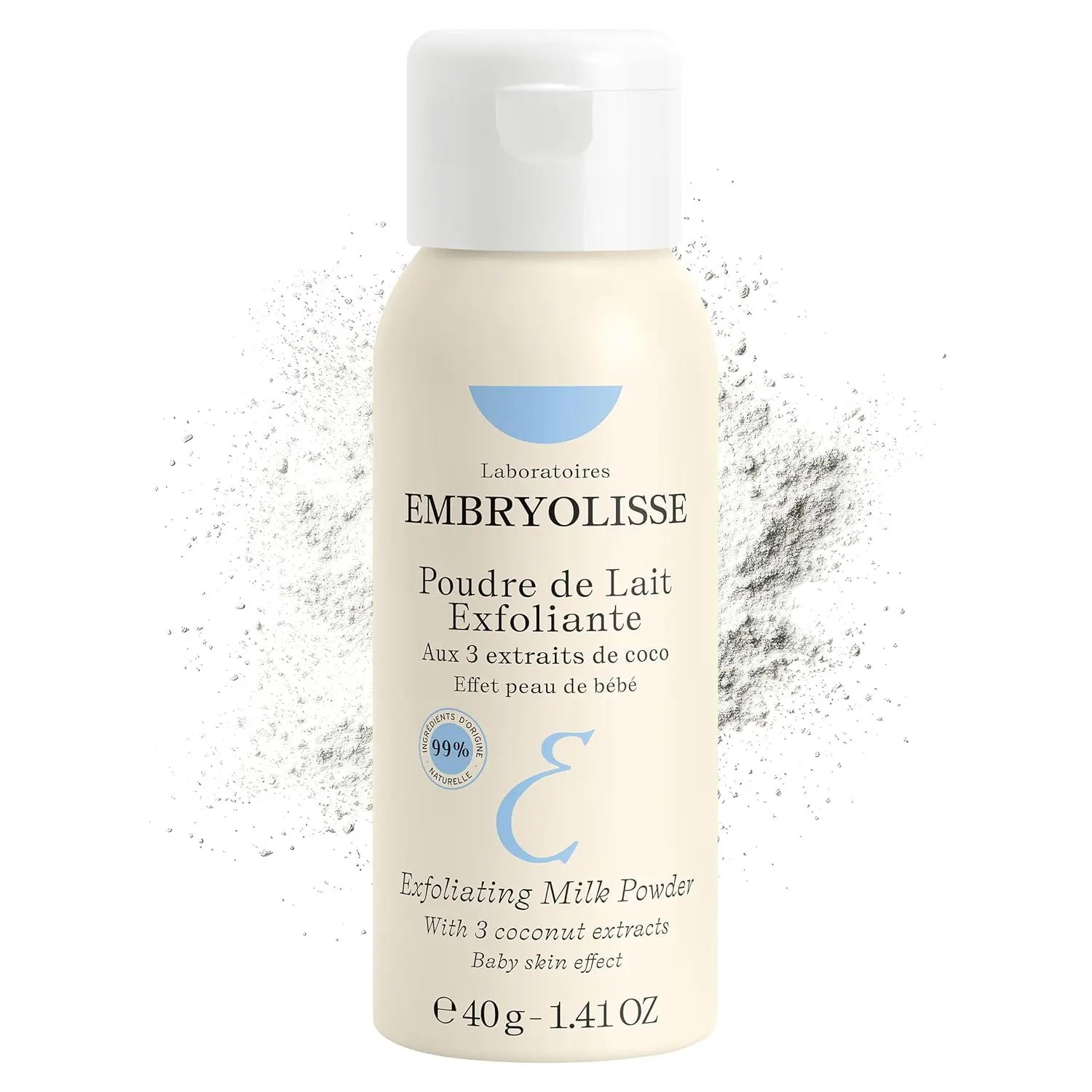Embryolisse Exfoliating Face Scrub Powder, Brighter, Smoother Skin, 1.41 Oz