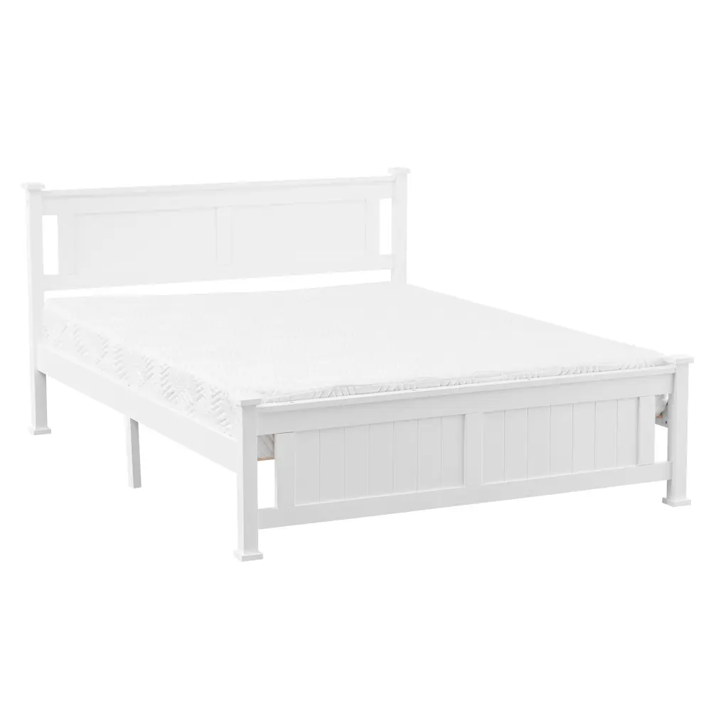 Karlhome White Queen Size Vertical Wall Pull Out Murphy Bed - Rectangular, 551.16Lb / 250Kg Capacity, (83.86x63.58x37.8-19.69)in/(213x161.5x96-50)cm Dimensions
